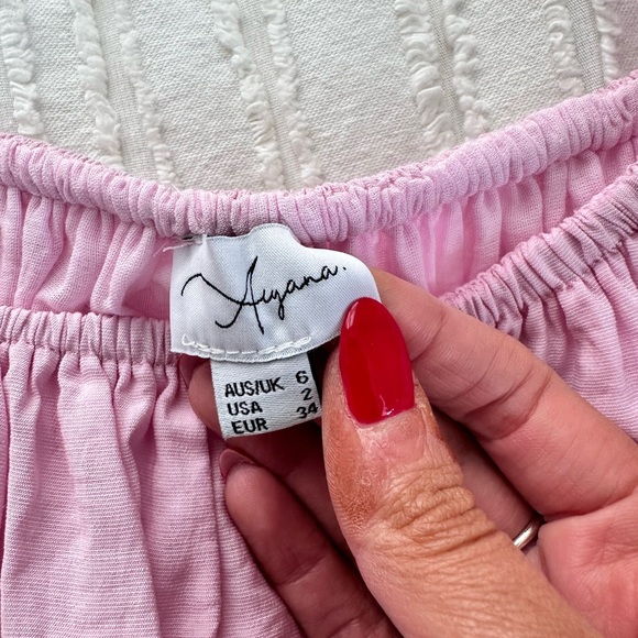 Princess Polly Aiyana Brand Bubblegum Pink Mini Dress Size US 2 - Picture 6 of 6